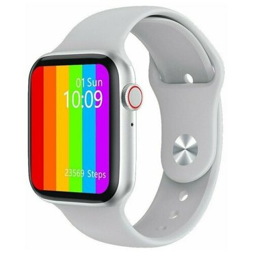 Умные часы Smart watch M26 plus серебристый Смарт-часы M26 plus с полноразмерным экраном и активным колесиком 44мм 1890₽