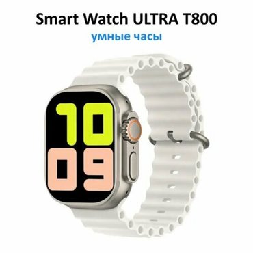 Умные часы Smart Watch Ultra T800 49mm с сенсорным экраном серый Наручные смарт часы 1899₽