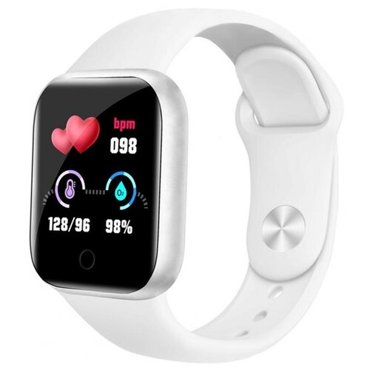 Умные часы Smart Watch Y 68 D20 Bluetooth влагозащищенные белые Часы для спортсменов для фитнеса бега тренировок спорта 850₽