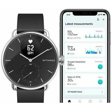Умные часы Withings ScanWatch 38мм чёрный 28800₽