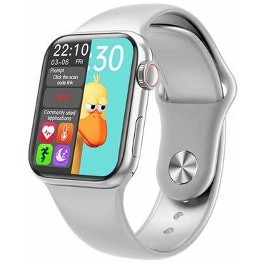 Умные наручные смарт-часы Smart Watch Series 6 HW12 40 мм с функцией измерения пульса давления белые 1499₽