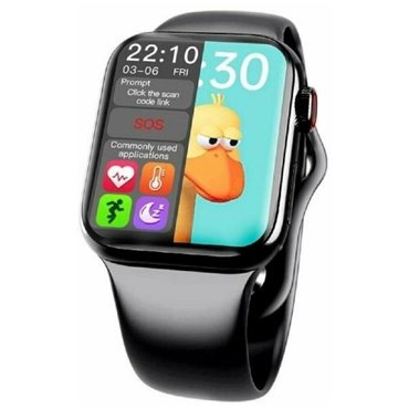 Умные наручные смарт-часы Smart Watch Series 6 HW12 Black 40 мм с функцией измерения пульса давления черный 1499₽