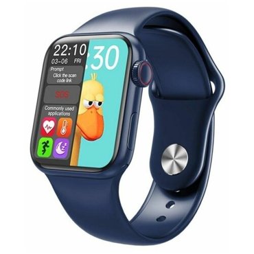 Умные наручные смарт-часы Smart Watch Series 6 HW12 Синий 40 мм с функцией измерения пульса давления с шагомером 1199₽