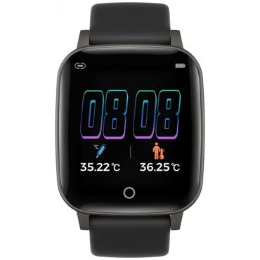 Умные смарт часы Qumann c контролем температуры тела QSW 03 Black 4206₽