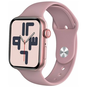 Умные смарт-часы Smart Watch MW17 Plus Новинка 2021 Экран 17 дюймаБеспроводная зарядкаАктивное боковое колесико и кнопка Розовый 2368₽