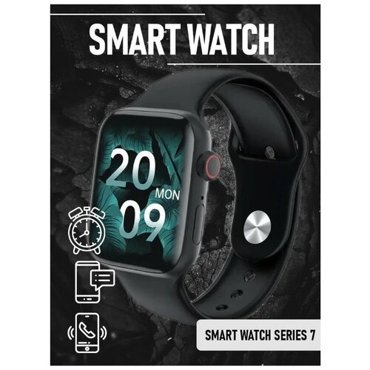 Умные смарт часы WearFit 2022 X7 LED экран Беспроводная зарядка Прием-ответ звонков Мониторинг сна Тонометр Пульсоксиметр ЭКГ Черный 2490₽