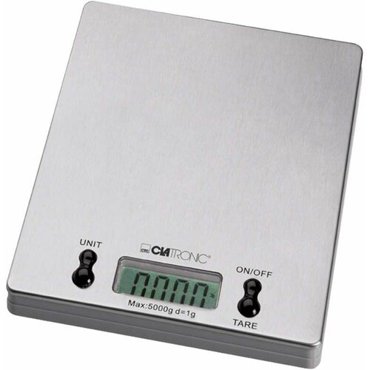 Весы кухонные CLATRONIC KW 3367 EDS нержавеющая сталь 1800₽