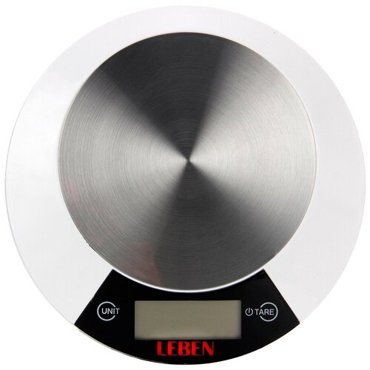 Кухонные весы Leben 475-148 белыйсеребристый 854₽