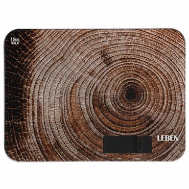 LEBEN Весы-доска максимальный вес 15кг ЖК-дисплей 35x26x27 см 3xAAA 1799₽