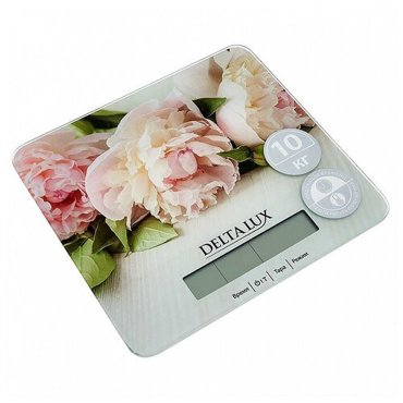 Весы настольные электронные DELTA LUX DE-006KE Цветы10кг 12 1091₽
