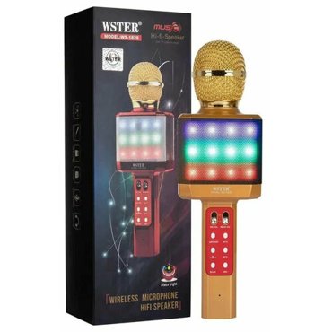 Микрофон для живого вокала WSTER WS-1828 золотой 1690₽