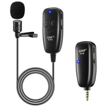 Беспроводной компактный UHF микрофон с прищепкой-креплением 2592₽
