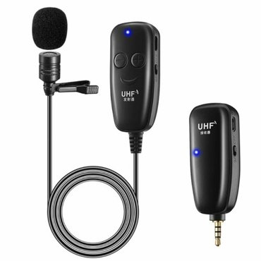 Беспроводной компактный UHF микрофон с прищепкой-креплением 4056₽