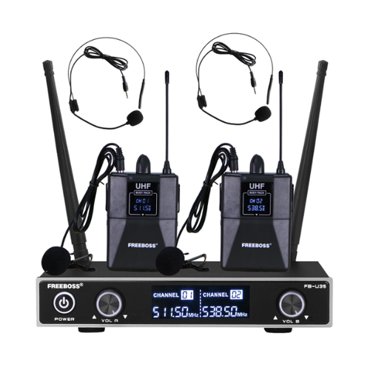 Freeboss FB-U35H2 радиосистема с двумя двумя бодипаками Фиксировнная частота 51155385мГц В комплекте две петлички и два оголовья 12239₽