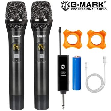 Комплект радио микрофонов G-Mark X720 серый 5190₽