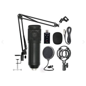 Конденсаторный микрофон studio BM800 черный полный набор 2390₽