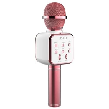 Микрофон для караоке беспроводной Wireless Microphone HIFI Speaker Беспроводной караоке микрофон розовый 1699₽