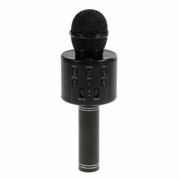 Микрофон для караоке LuazON LZZ-56 WS-858 1800 мАч чёрный 1303₽