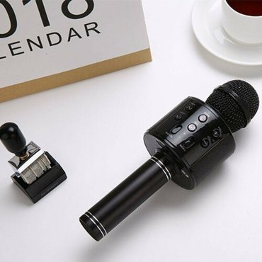 Микрофон для караоке LuazON LZZ-56 WS-858 1800 мАч чёрный 1758₽