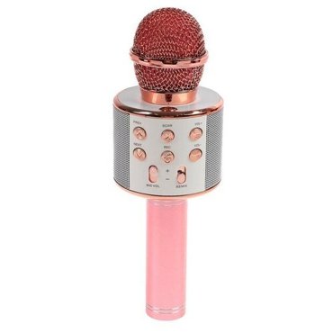 Микрофон для караоке LuazON LZZ-56 WS-858 1800 мАч розовый 2176₽