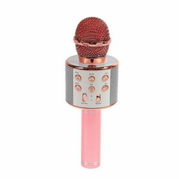 Микрофон для караоке LuazON LZZ-56 WS-858 1800 мАч розовый 2629₽