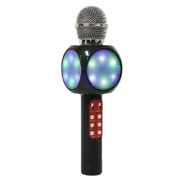Микрофон для караоке LuazON LZZ-60 1800 мАч LED чёрный 1780₽