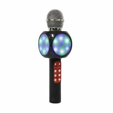 Микрофон для караоке LuazON LZZ-60 1800 мАч LED чёрный 2039₽
