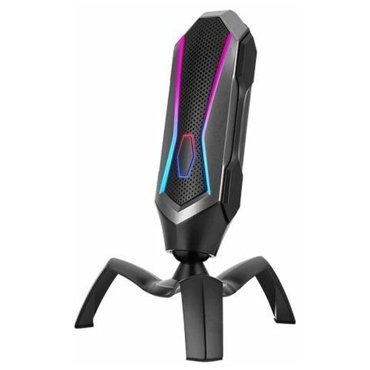 Микрофон конденсаторный всенаправленный Ritmix RDM-177 Gaming пластик подсветка 20-20000Гц 45 дБ 3 дБ кабель 17м цвет чёрный 8522₽
