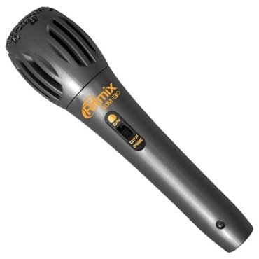 Микрофон проводной Ritmix RDM-130 комплектация микрофон разъем mini jack 35 mm черный 1 шт 419₽