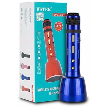 Микрофон WSTER WS-2811 Синий 1100₽