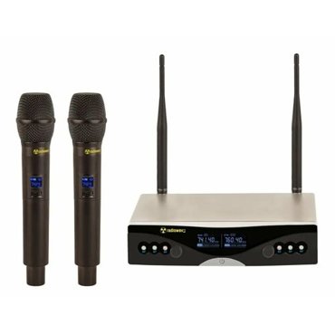 Микрофонная радиосистема Radiowave UHM-402 с 2 ручными микрофонами - Radiowave 10340₽