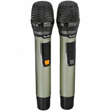 Микрофонный комплект Tesler WMS-720 золотистый 18397₽