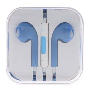 Наушники LuazON RX-13 вкладыши микрофон синие 345₽