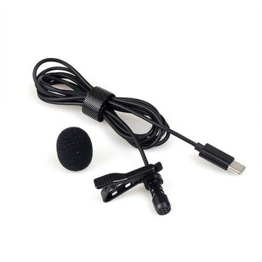 Петличный микрофон lavalier JH-042-A Type-C черный 734₽