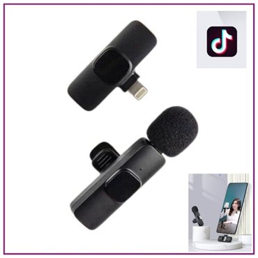 Петличный микрофон PROFESSIONAL INTERVIEW К9 Микрофон с поддержкой Bluetooth Беспроводная петличка для записи звука Черный 1700₽