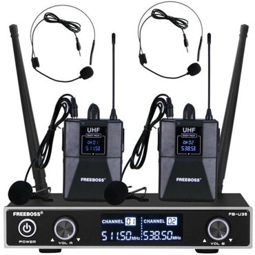 Freeboss FB-U35H2 радиосистема с двумя бодипаками 2 петлички 2 оголовья 11714₽