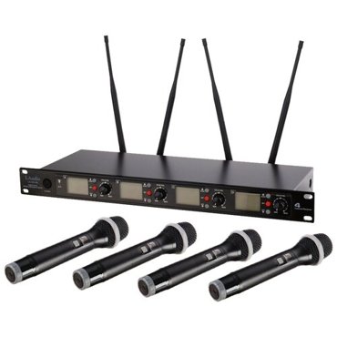 LS-Q6-4M Беспроводная микрофонная система 4 ручных передатчика Laudio 27830₽