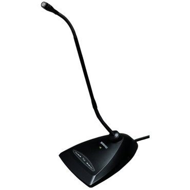 SHURE MX412DC Микрофон на гусиной шее с базой кардиоидный 305 см Mute LED индикатор 50-17000 Гц 18 мВПа MaxSPL 1215 дБ разъем XLR подключением сзадиснизу Черный 98184₽