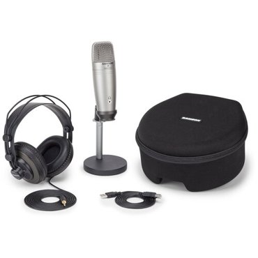 Микрофонный комплект Samson C01U Pro Podcasting Pack разъем USB Silver 22228₽