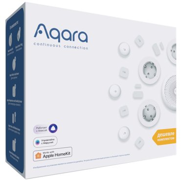 Комплект умного дома Aqara Smart Home Kit Lite работает с Алисой Белый RU 9990₽