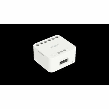 Беспроводное реле двухканальное Aqara DCM-K01 с сухим контактом Dual Relay Module T2 с нейтралью Zigbee белое 5990₽
