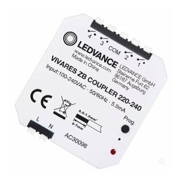 Компонент системы управления освещением VIVARES ZB COUPLER LEDVANCE 4058075463806 4058075463806 60428₽
