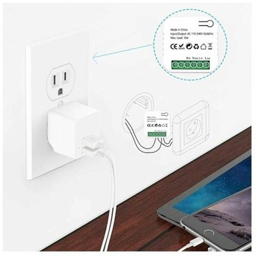 Релейный выключатель в подрозетник со счетчиком электроэнергии 2120₽