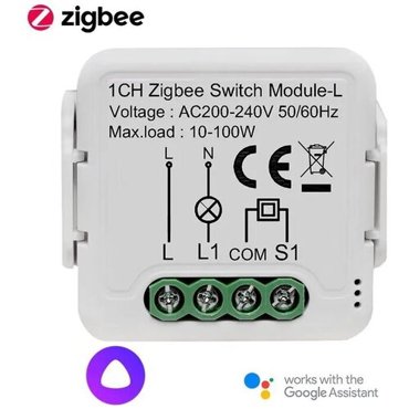 Умное реле Tuya ZigBee на 1 канал для Алисы 1529₽