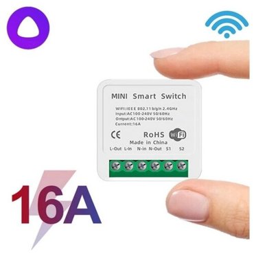 Умный Wi-Fi микромодуль реле одноканальное Ya-S05 790₽