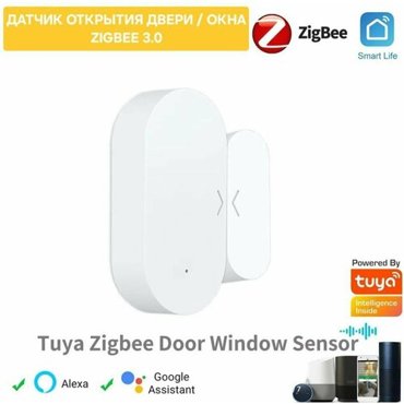 Датчик Умный Zigbee 30 открытия двери окна Tuya Smartlife 1464₽