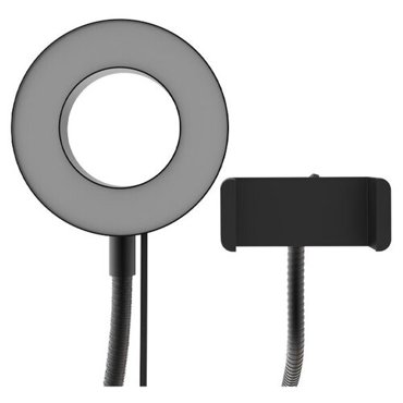 Кольцевая лампа Ritmix RRL-091 9см USB 3 цвета 24 светодиода прищепка пульт держатель 949₽