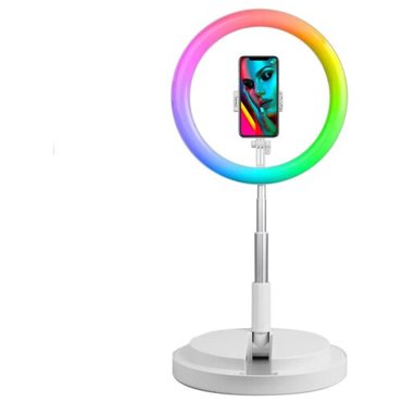 Кольцевая селфи лампа B1-RGB со штативом Мультиколор 2597₽