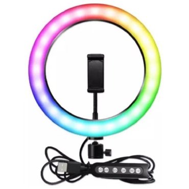 Кольцевая селфи-лампа Nova Store MJ20 20 см RGB 1326₽