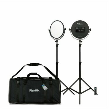 Комплект постоянного освещения с пультом ду 100Вт 3200-5600K Nuada R3 II LED Light Twin Kit Set Phottix 81428 50930₽